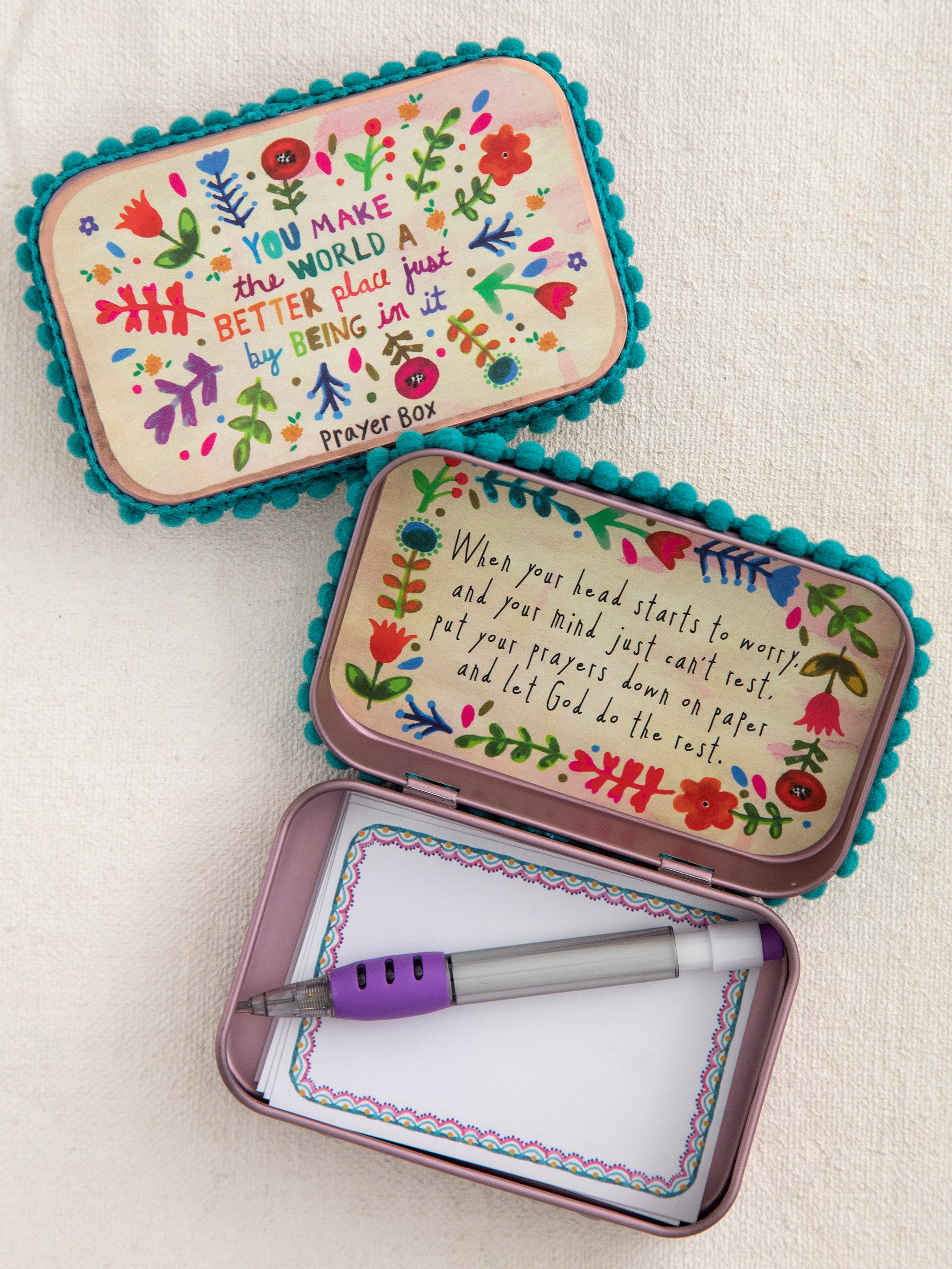 Tin Prayer Box - World Better