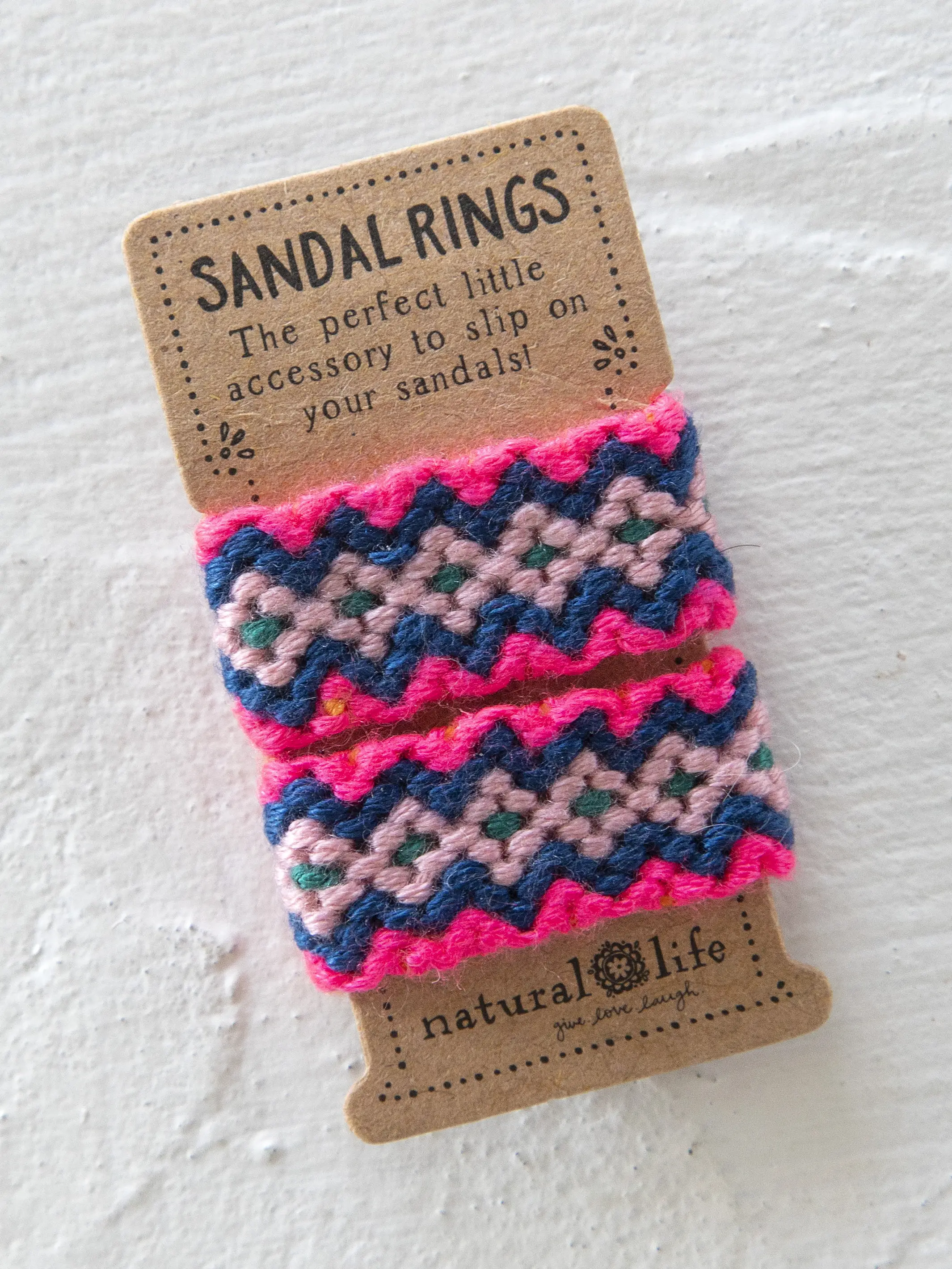 Sandal Rings, Set of 2 - Pink
