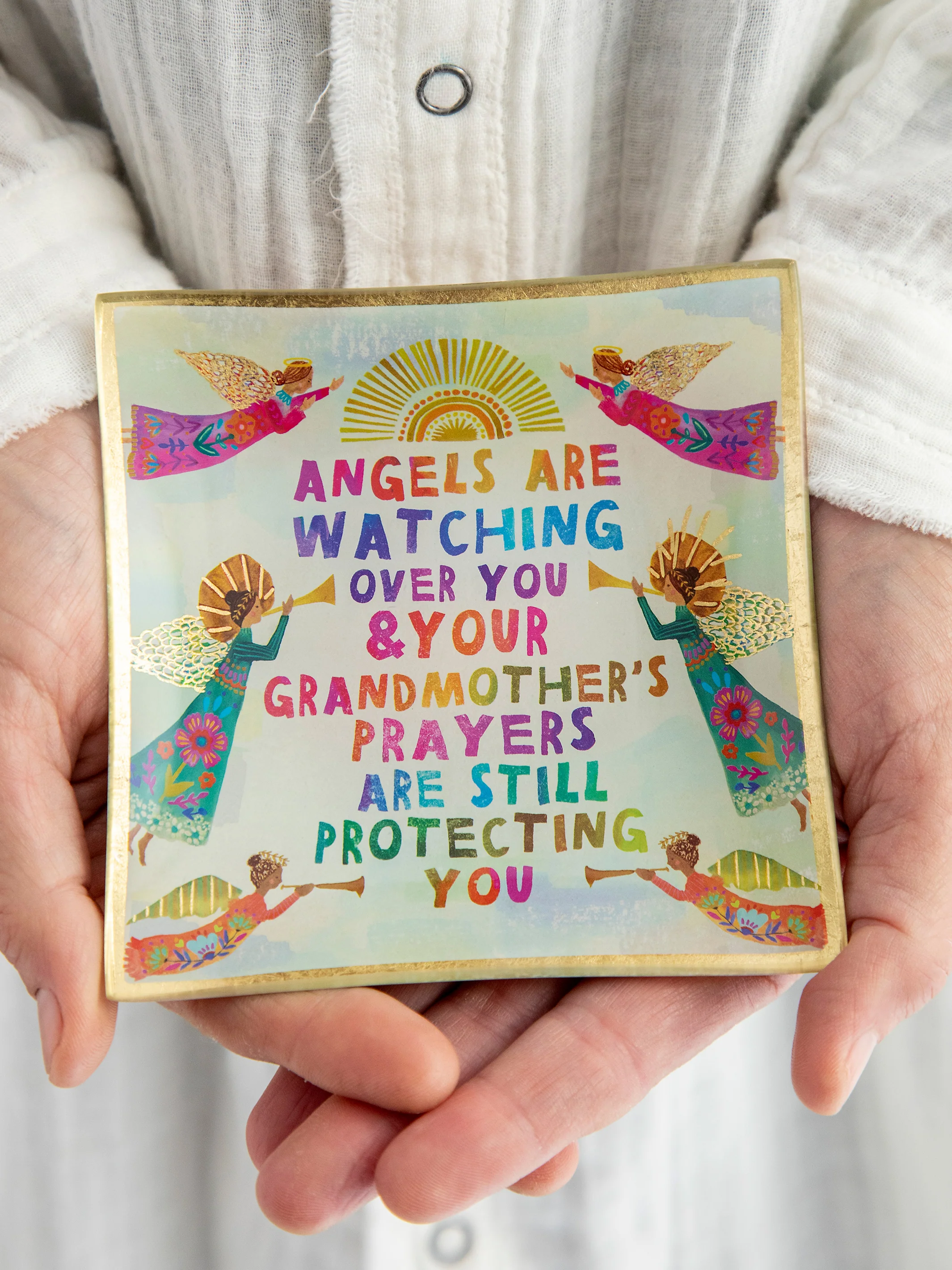 Glass Tray - Grandmother's Prayer