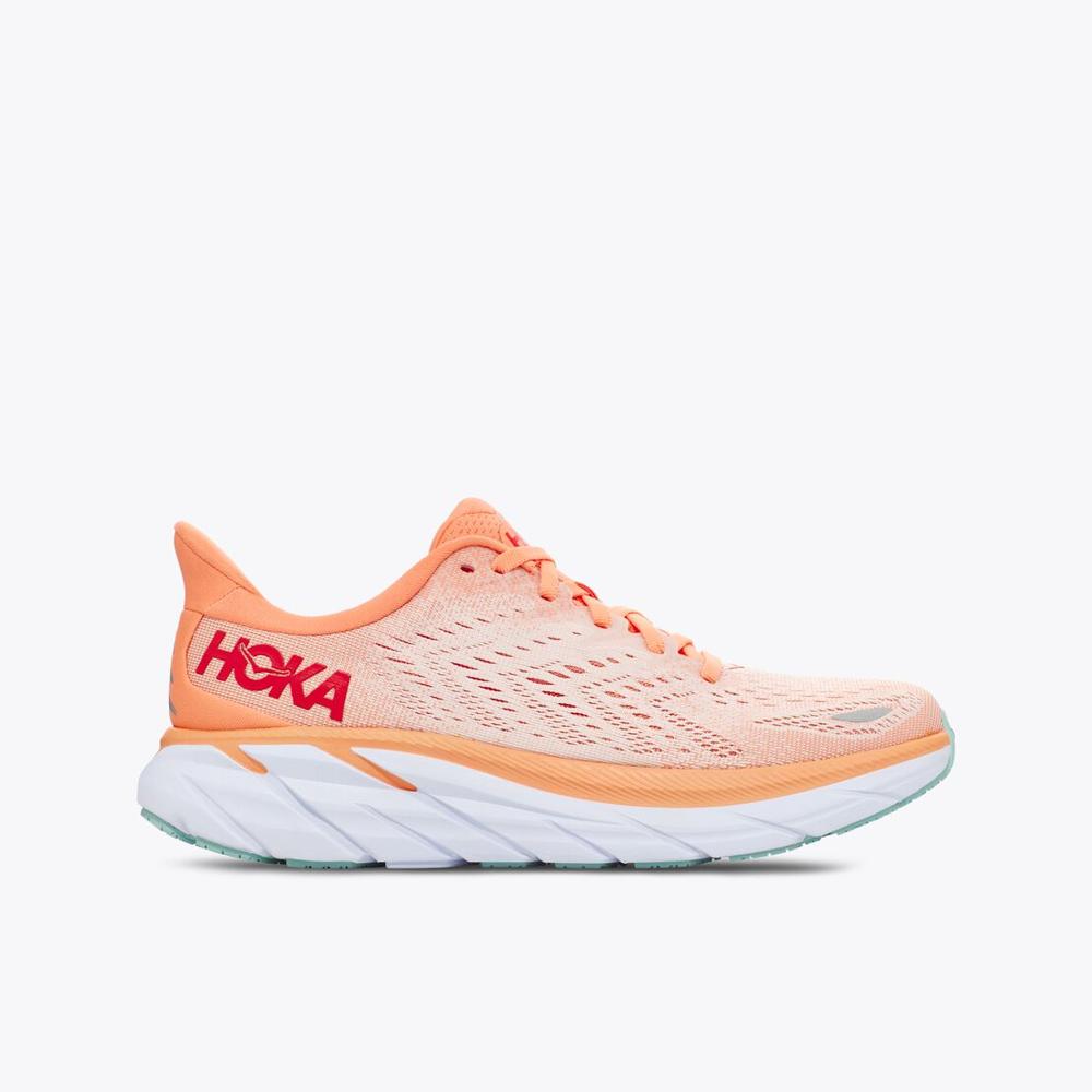 Women's Clifton 8 - Cantaloupe / Silver Peony